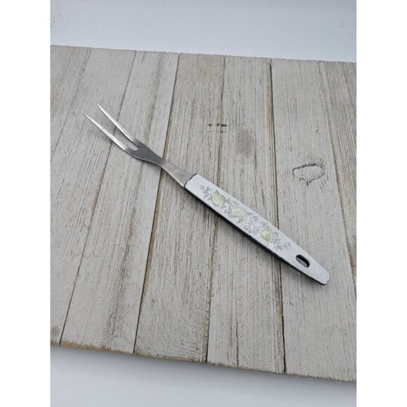 Vintage Small Meat Turning Fork 9 3/4" Veggies Handle - Picture 1 of 7